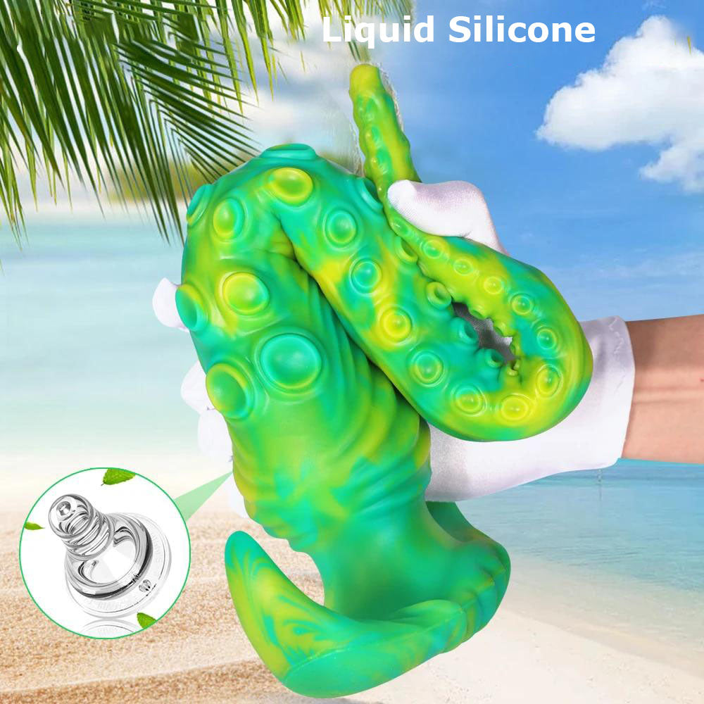 Green Long Wearable Tentacle Plug