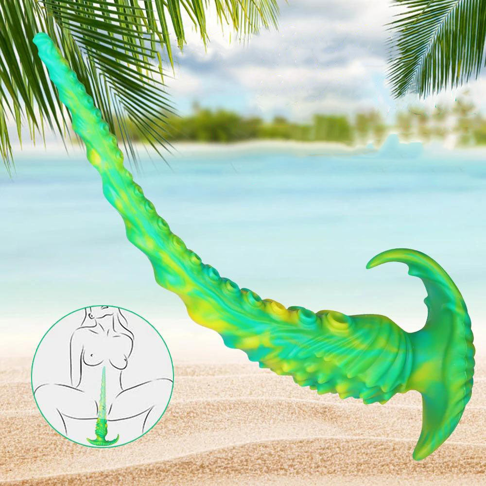 Green Long Wearable Tentacle Plug