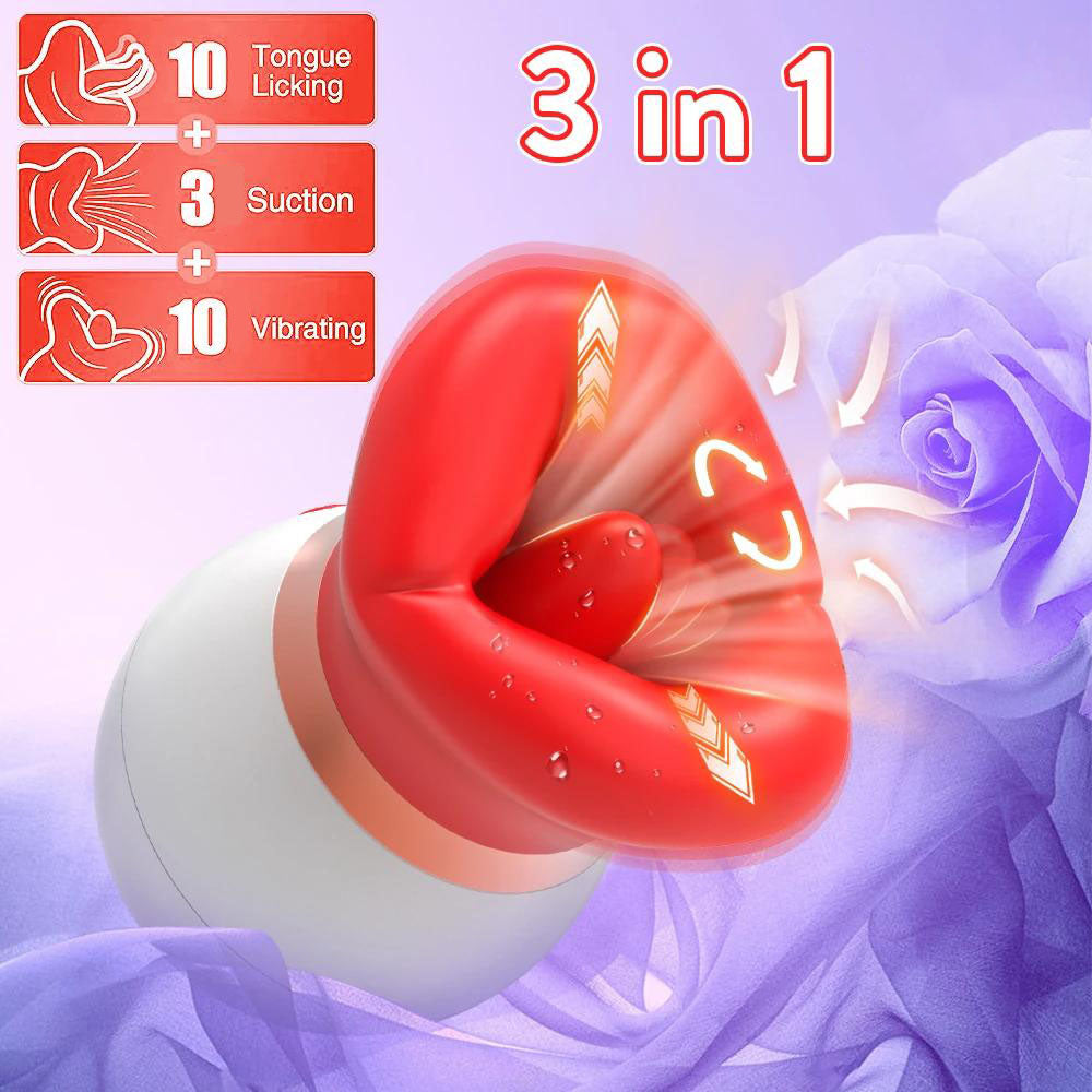 Lifelike Tongue Licking & Sucking Vibrator