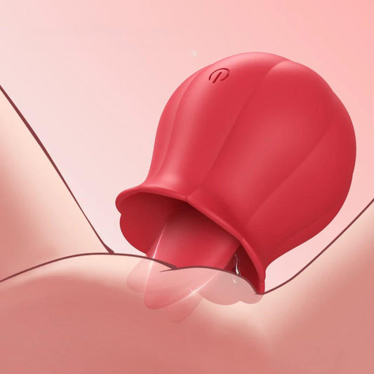 Powerful Rose Tongue Vibrator