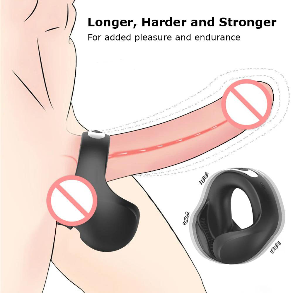 Remote Control Cock Ring Testicles Massager