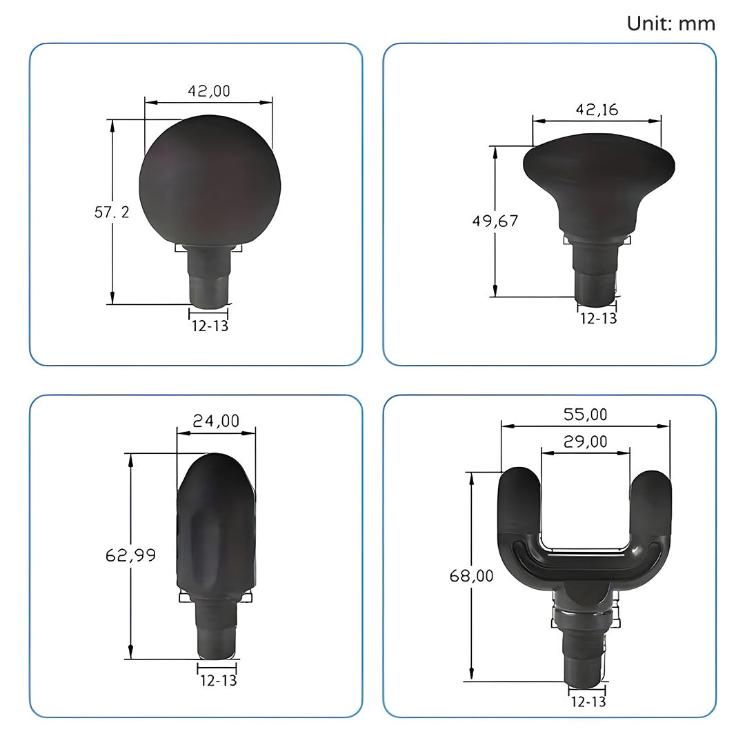 Silicone Attachments for Massage Gun