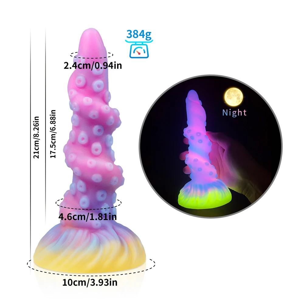 Silicone Luminous Monster Dildo