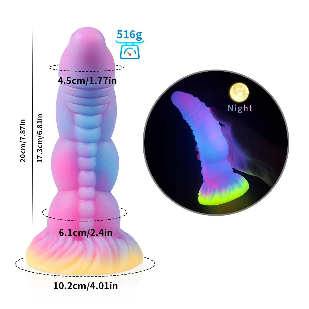 Silicone Luminous Monster Dildo