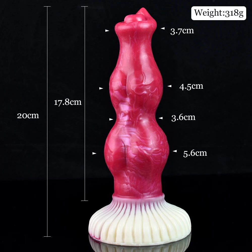 NNSX Wireless Remote Knotted Dildo Vibrator