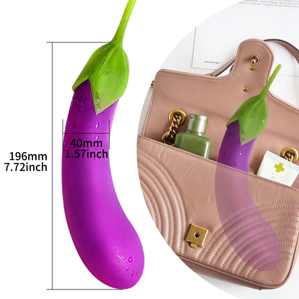 Life-like Discreet Eggplant Vibrator