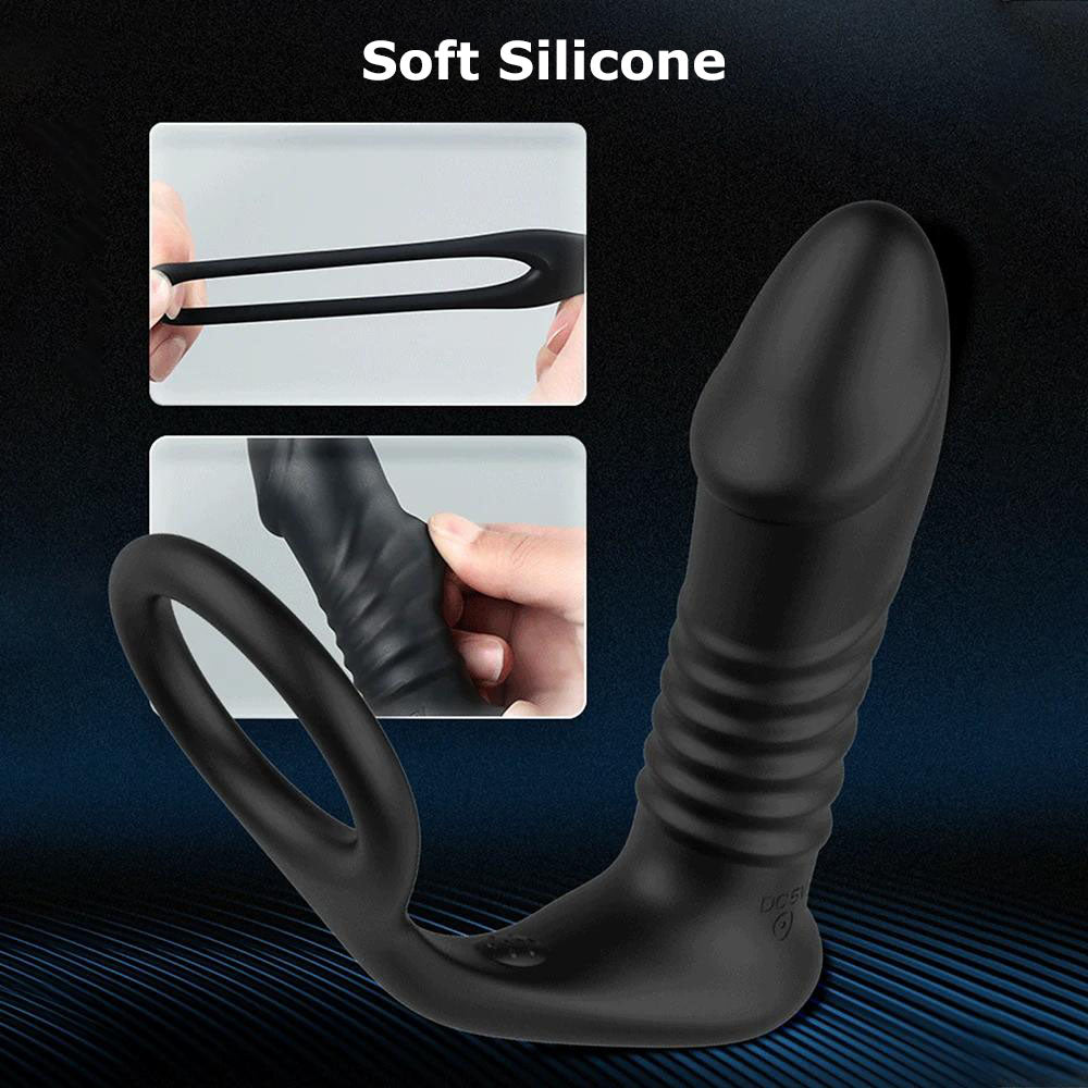 Telescopic Vibrating Butt Plug for Male