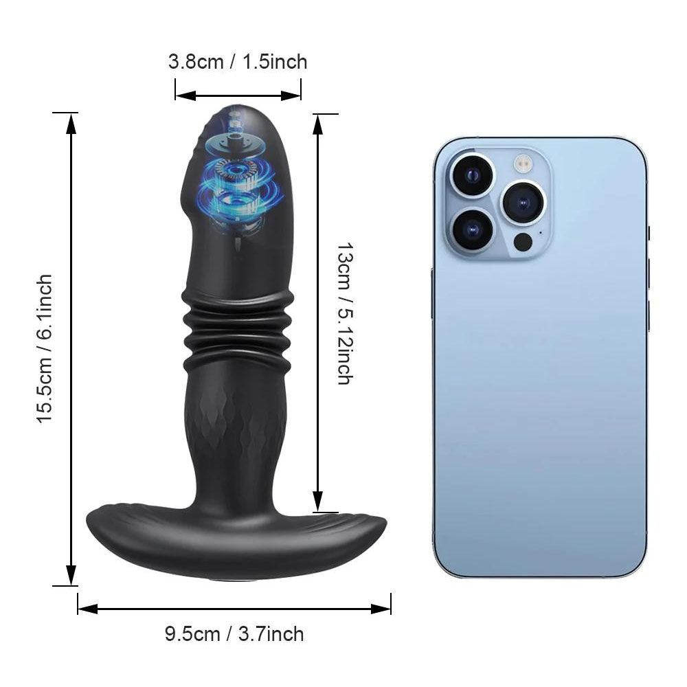 Wireless Remote Thrusting Anal Plug Dildo