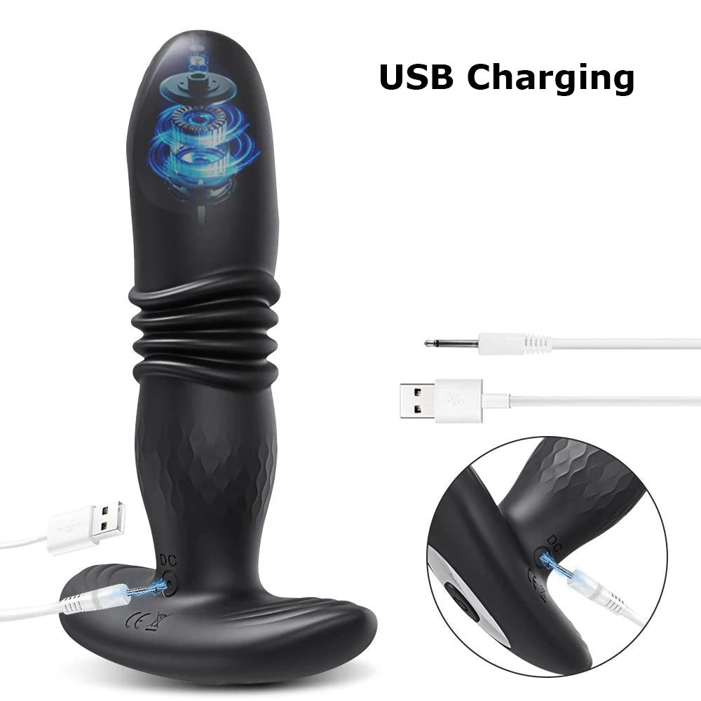 Wireless Remote Thrusting Anal Plug Dildo